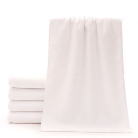 Cotton Thickened Absorbent White Towel (Option: 32strands 35x75cm 120g)